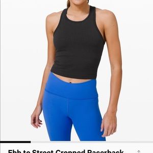 2 Lululemon Ebb to Street cropped tanks